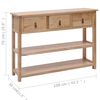 vidaXL Sideboard 108x30x76 cm Massivholz Paulownia