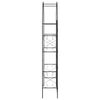 vidaXL Gartenbogen Uni Schwarz 115 x 37 x 226 cm