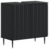 vidaXL Waschbeckenschrank ZWOLLE Schwarz 59,5 x 31,5 x 59 cm