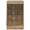 vidaXL LED-Sideboard Artisan-Eiche 41 x 37 x 67 cm Holzwerkstoff