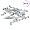 vidaXL Schraube 12 pcs Silber M6 x 85 mm Stahl