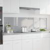 vidaXL K&uuml;chenr&uuml;ckwand 2 pcs Hellgrau 90 x 50 cm Geh&auml;rtetes Glas