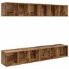 vidaXL TV-Schrankset 4 pcs Altholz 37 x 37 x 107 cm Holzwerkstoff
