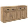 vidaXL Sideboards 2 pcs Artisan-Eiche 70 x 35,5 x 67,5 cm