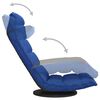 vidaXL Bodenstuhl Drehbar Blau Stoff