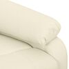 vidaXL Massagesessel mit Aufstehhilfe Creme Stoff