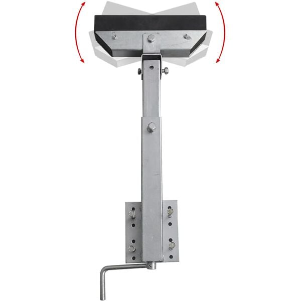 vidaXL Bootstrailer-Stützen Vollgummi 2er-Set 63 - 88 cm