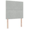 vidaXL Boxspringbett mit Matratze Hellgrau 200 x 100 cm Polyester
