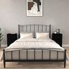 vidaXL Nachttische 2 Stk. Schwarz 40x35x70 cm