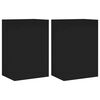 vidaXL TV-Wandschr&auml;nke 2 Stk. Schwarz 40,5x30x60 cm Holzwerkstoff