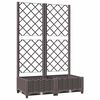 vidaXL Pflanzk&uuml;bel mit Rankgitter Braun 80x40x121,5 cm PP