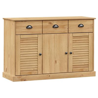 vidaXL Sideboard mit Schubladen VIGO 113x40x75 cm Massivholz Kiefer