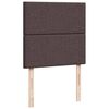 vidaXL Boxspringbett mit Matratze Dunkelbraun 80x200 cm Stoff