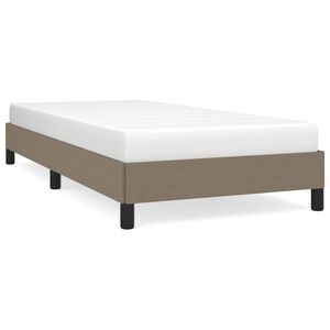 vidaXL Bettgestell ohne Matratze Taupe 90x190 cm Stoff