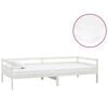 vidaXL Tagesbett mit Matratze 90x200 cm Wei&szlig; Kiefer Massivholz