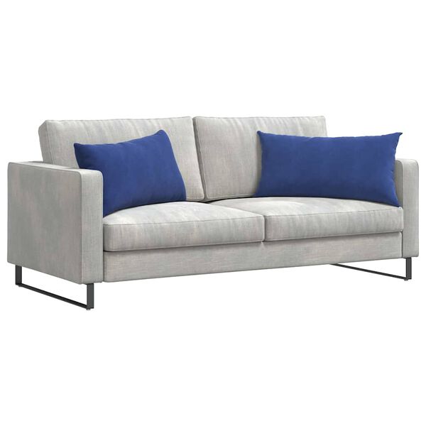vidaXL Sofakissen 2 St&uuml;ck Polizeiblau 80 x 40 cm Cordstoff