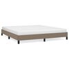 vidaXL Bettgestell ohne Matratze Taupe 180x200 cm Stoff