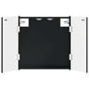 vidaXL Dartboard Schrank DELFT Schwarz 52,5 x 10,5 x 53,5 cm