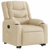 vidaXL Relaxsessel mit Aufstehhilfe Elektrisch Creme Stoff