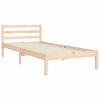 vidaXL Massivholzbett mit Kopfteil 100x200 cm