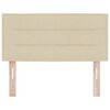vidaXL Kopfteil mit Kopfteil Creme 80 cm Kunstleder