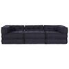 vidaXL Modulares Sofa 3 pcs Anthrazit Stoff