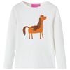Kinder-Langarmshirt Ecru 128