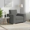 vidaXL Sofa 59cm Dunkelgrau Stoff
