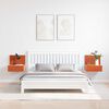 vidaXL Nachttisch 2 pcs Wachsbraun 42 x 32,5 x 40 cm Massivholz Kiefer