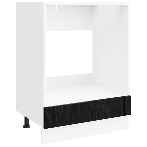 vidaXL K&uuml;chenschrank Schwarz Eichen-Optik 60 x 46 x 81,5 cm