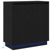 vidaXL Sideboard Schwarz Eichen-Optik 71 x 34,5 x 75 cm Holzwerkstoff