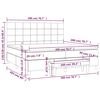 vidaXL Boxspringbett mit Matratze Hellgrau 200x200 cm Stoff