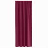 vidaXL Verdunkelungs-Vorh&auml;nge mit Ringen 2 pcs Weinrot 245 x 140 cm