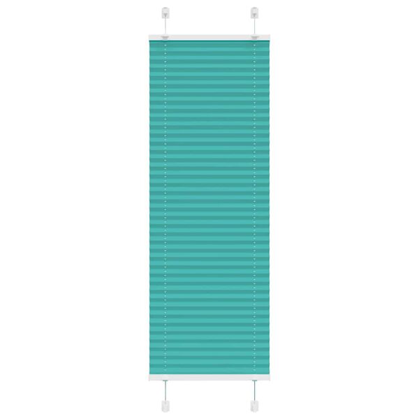 vidaXL Plissee Petrolgr&uuml;n 40x150 cm Stoffbreite 39,4 cm Polyester