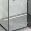 vidaXL Duschablauf 2-in-1 mit 360&deg; Siphon Silber 100 cm Edelstahl 304