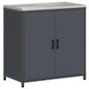 vidaXL K&uuml;chenaufbewahrungsschrank HATTEM Anthrazit 90 x 50 x 92 cm