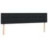 vidaXL Boxspringbett mit Matratze & LED Schwarz 180x220 cm Samt