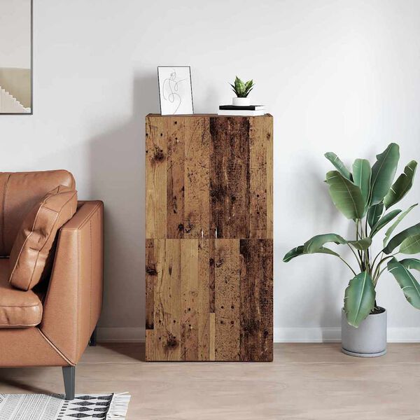 vidaXL Büroschrank mit Regal Altholz 60 x 32 x 115 cm Holzwerkstoff