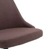 vidaXL Esszimmerst&uuml;hle 2 Stk. Drehbar Braun Stoff