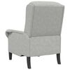 vidaXL Sessel Hellgrau 76 x 94 x 102 cm Mikrofaser