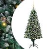 vidaXL K&uuml;nstlicher Weihnachtsbaum mit 150 LEDs mit St&auml;nder Gr&uuml;n 150 cm