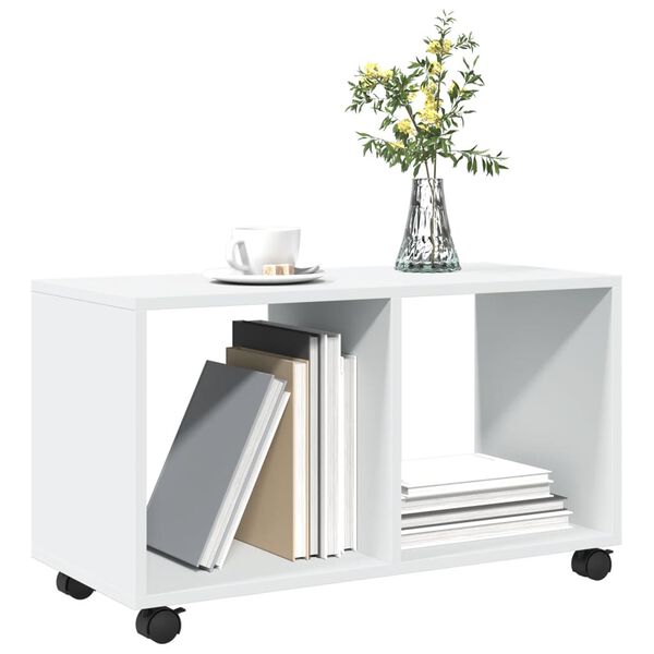 vidaXL Rollschrank Wei&szlig; 72x33x42,5 cm Holzwerkstoff
