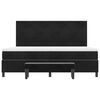 vidaXL Boxspringbett mit Matratze Schwarz 200 x 200 cm Samt