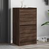 vidaXL Schuhschrank mit 2 Klappen Braun Eiche-Optik 60x42x108 cm
