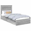 vidaXL Aufbewahrungsbett Sonoma-Grau 100 x 200 cm Holzwerkstoff