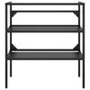vidaXL Badezimmer Waschtischgestell Schwarz 79x38x83 cm Eisen