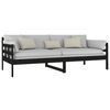 vidaXL Tagesbett Schwarz Massivholz Kiefer 90x200 cm