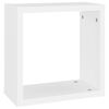 vidaXL W&uuml;rfelregale 2 Stk. Wei&szlig; und Sonoma-Eiche 30x15x30 cm