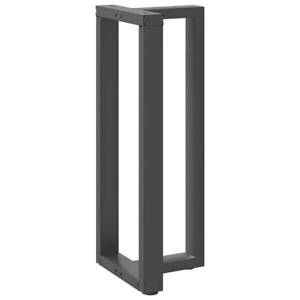 vidaXL Bartischbeine T-Form 2 Stk. Anthrazit 50x35x(100-101) cm Stahl