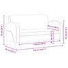 vidaXL Sofa 2-Sitzer Wildleder-Optik Braun